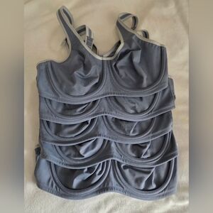 5x Wacoal Simone Unlined Full Coverage Underwire Sports Bra Blue Women Size 38C